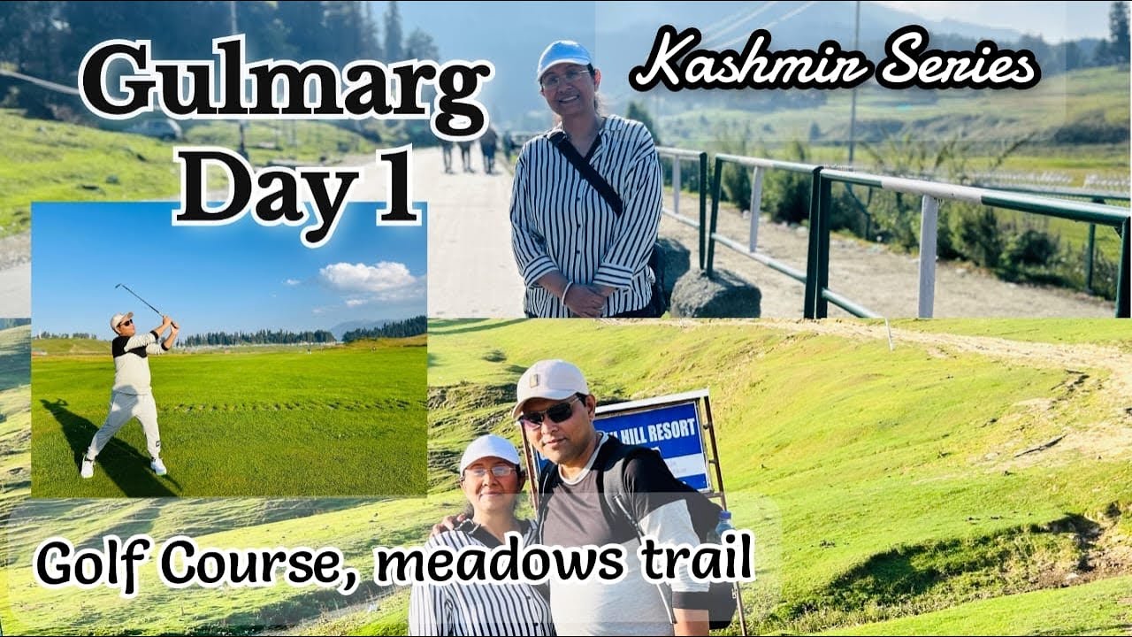 Srinagar to Gulmarg roadtrip- Gulmarg Local by trek, Golf course- Kashmir Day 1