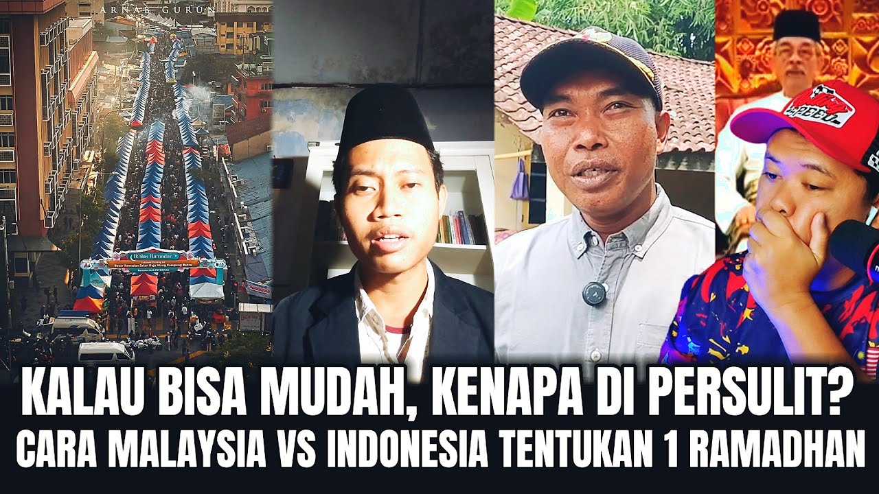 SATU KEPASTIAN VS SERIBU PERDEBATAN?MALAYSIA VS INDO BEDA CARA TENTUKAN RAMADHAN
