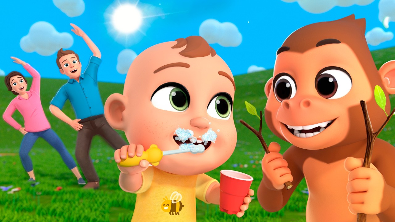Learn Morning Routine with Baby and Gorilla + MORE Lalafun Nursery Rhymes & Kids Songs