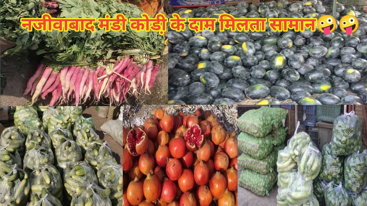 नजीबाबाद किसान मंडी समीति, यहाँ कोडी़ के भाव मिलता है सामान। एकदम फ्रैस ओर ताजी सब्जी फल मिलेंगे।