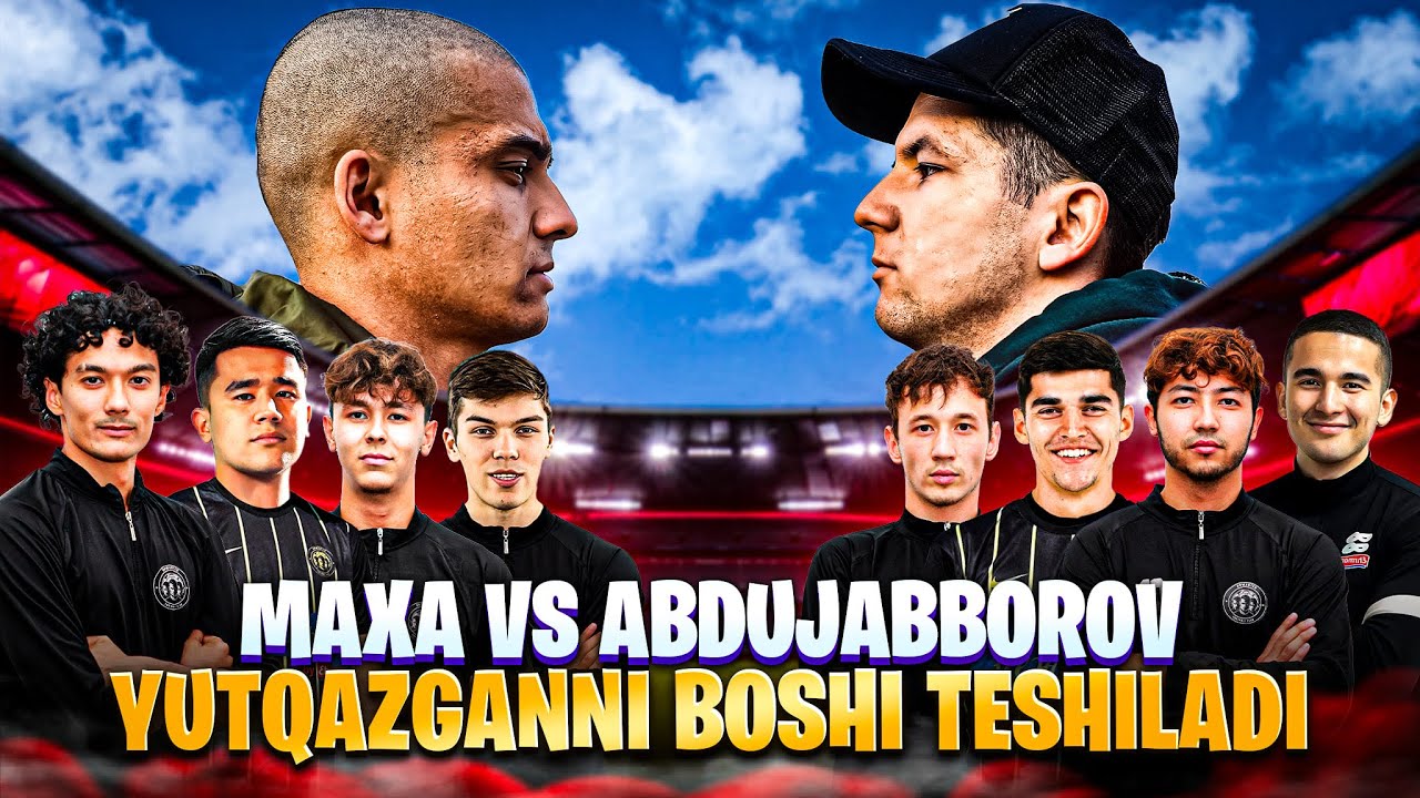 Team ABDUJABBOROV vs MAXA Team Yutqizgan komandani boshi teshiladi !!!