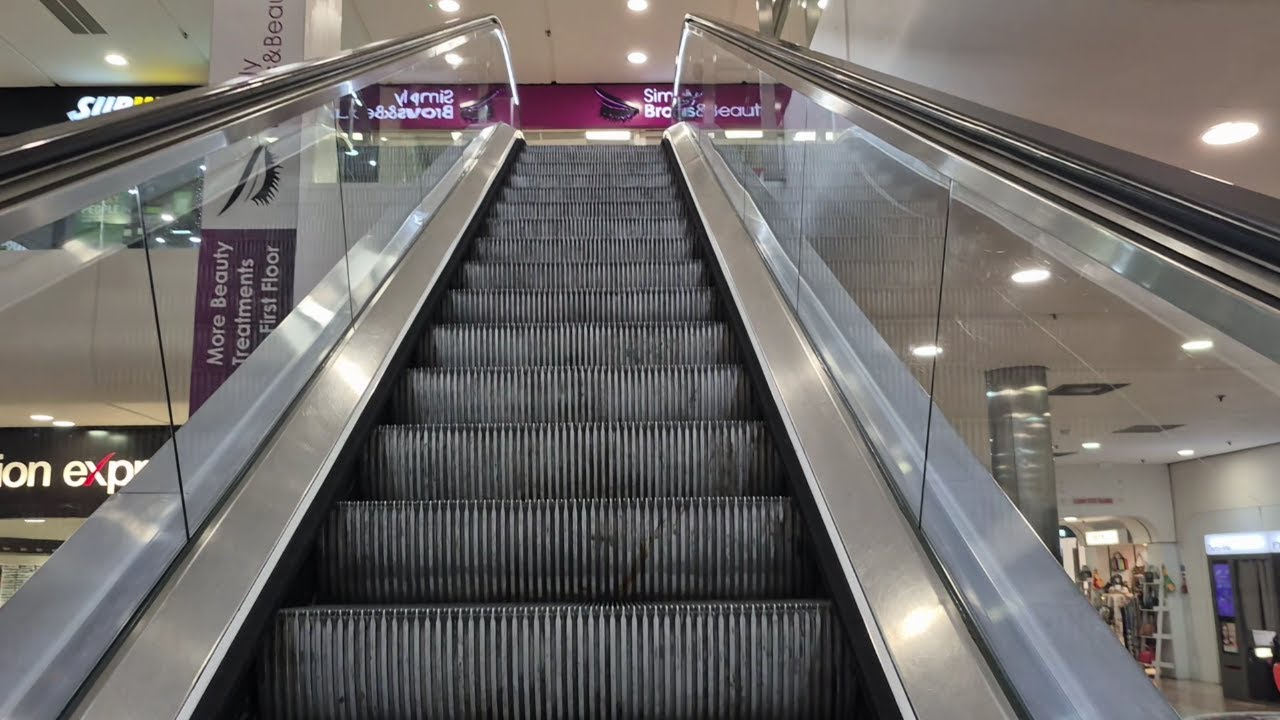 Harlow, England - O&K Escalators at the Harvey Centre (being replaced soon)