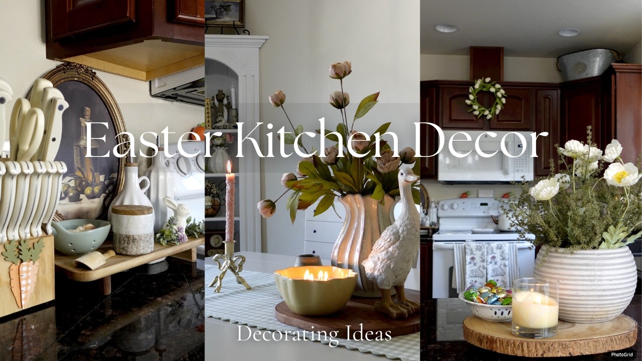 Decoracion de mi cocina para primavera y pascua