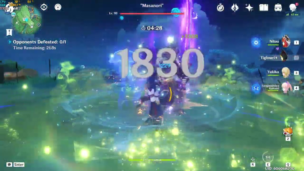19k to 22k bountiful cores damage (Nilou hydro dendro)