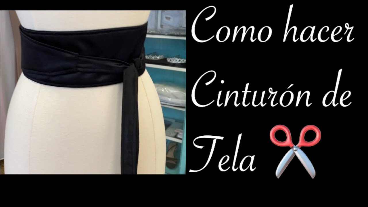 Como hacer cinturón de tela