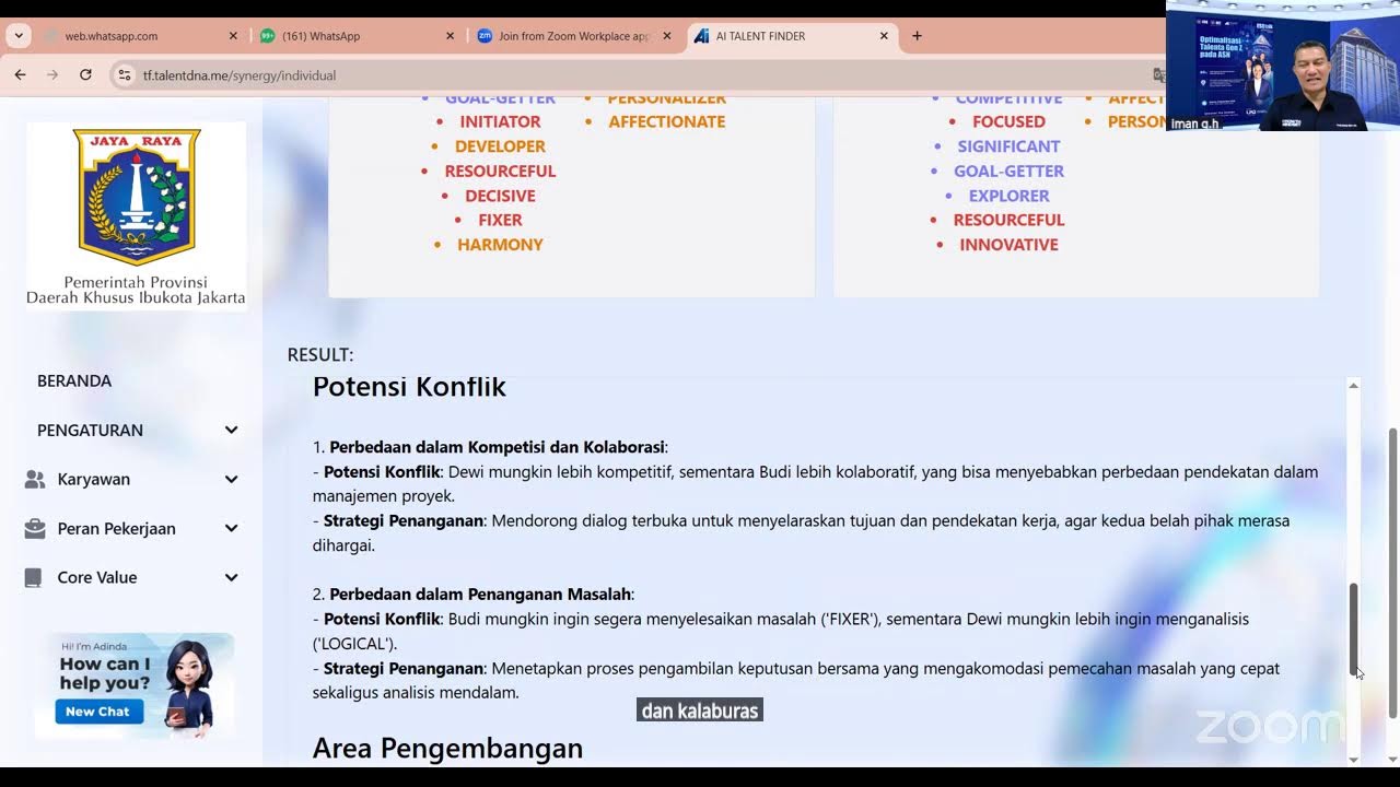Webinar Manajemen Talenta : Optimalisasi talenta  Gen z pada ASN