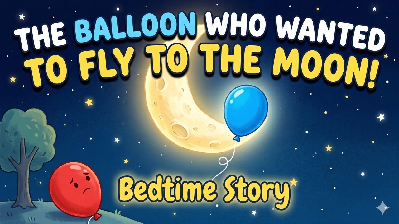 The Balloon Who Wanted to Fly to the Moon 🎈 | A Sad & Beautiful Moral Story | Bedtime Story for Kids