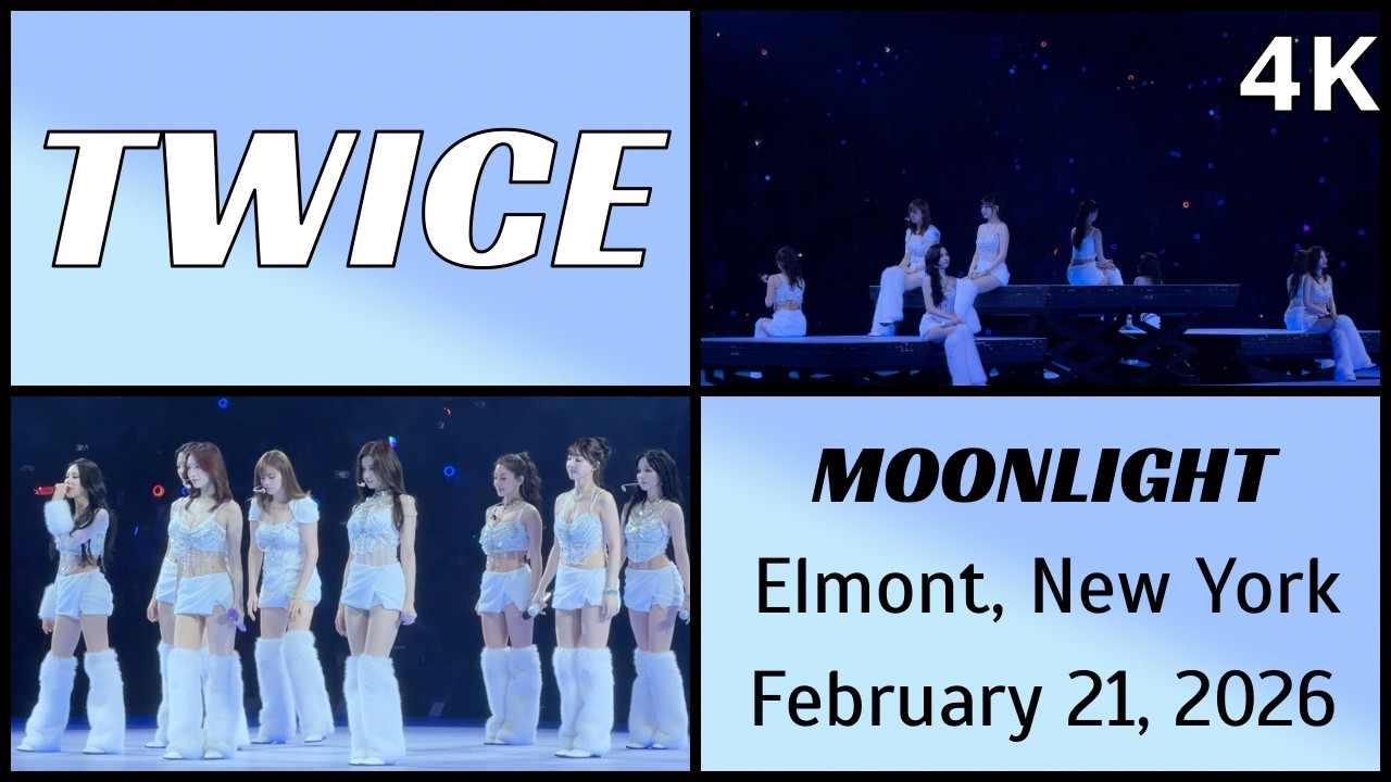 260221 트와이스 TWICE - MOONLIGHT SUNRISE live @ UBS Arena, Elmont, NY 4K Fancam