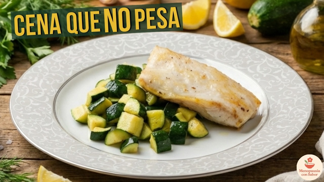Cena ligera y saludable lista en 10 minutos | Filete de pescado con zucchini