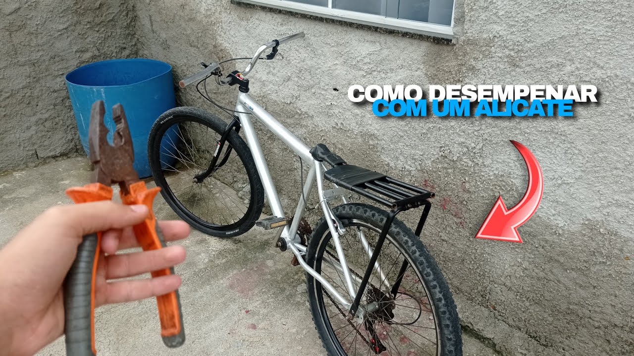 COMO DESEMPENAR a roda da BIKE com um ALICATE! 😱