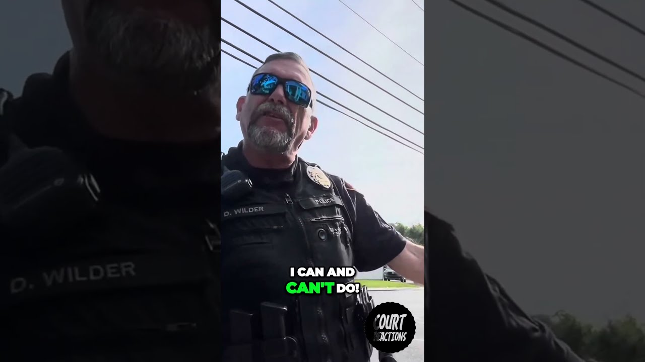 Veteran Stands Ground for Constitutional Rights on Public Property #law #police #shorts