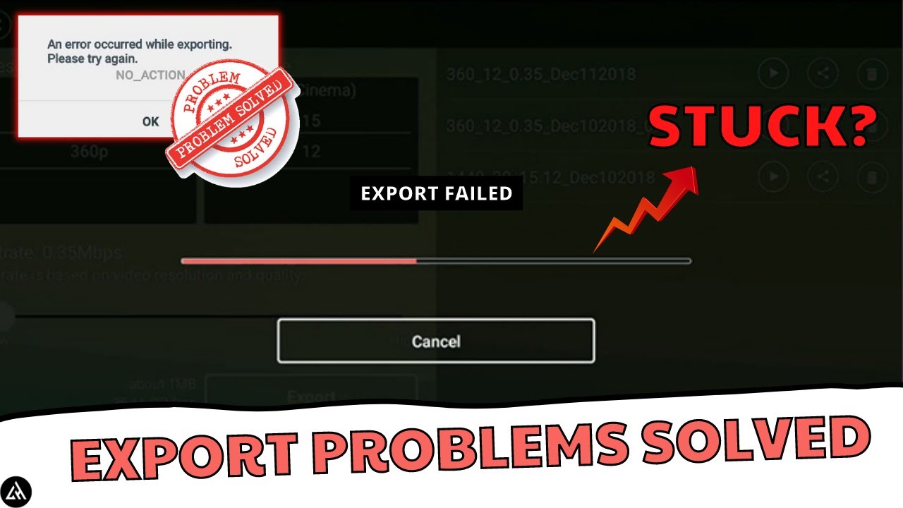 [Problem Solved] An Error Occurred While Exporting Kinemaster | Kinemaster Stuck Legit Hacks (2021)
