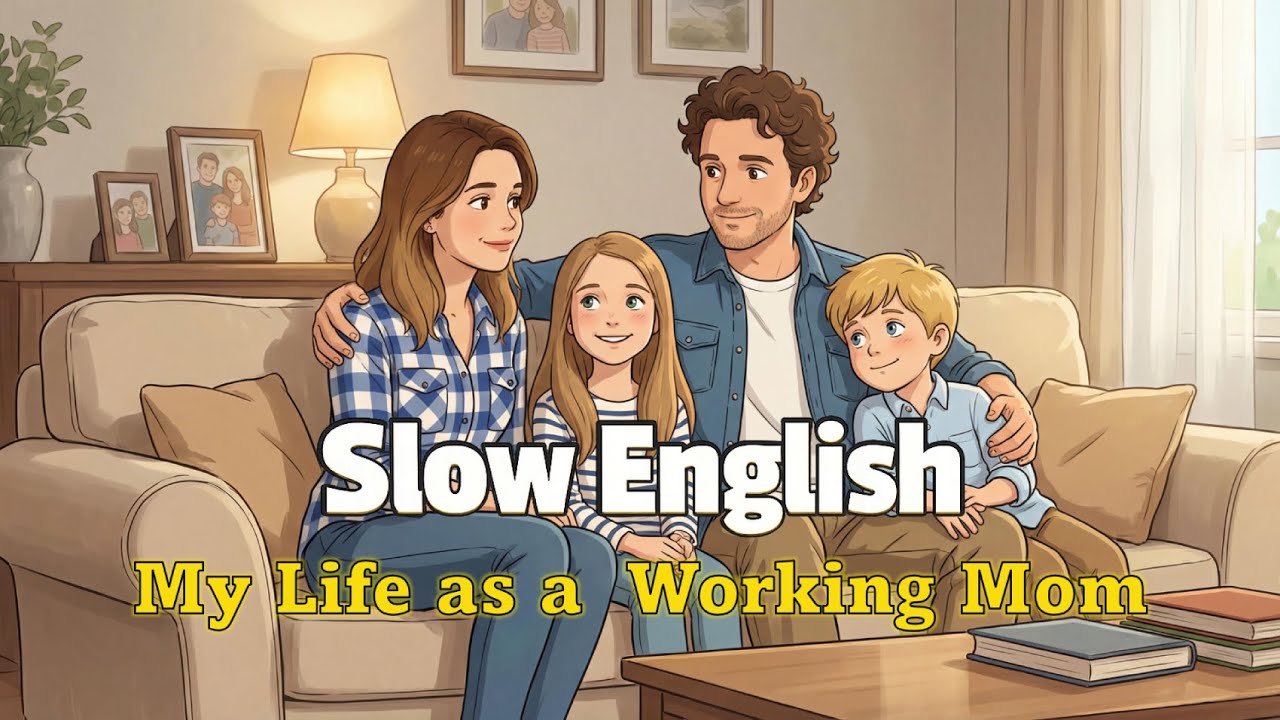 Slow English | My Life as a Working Mom | Real Life English Story (A2)