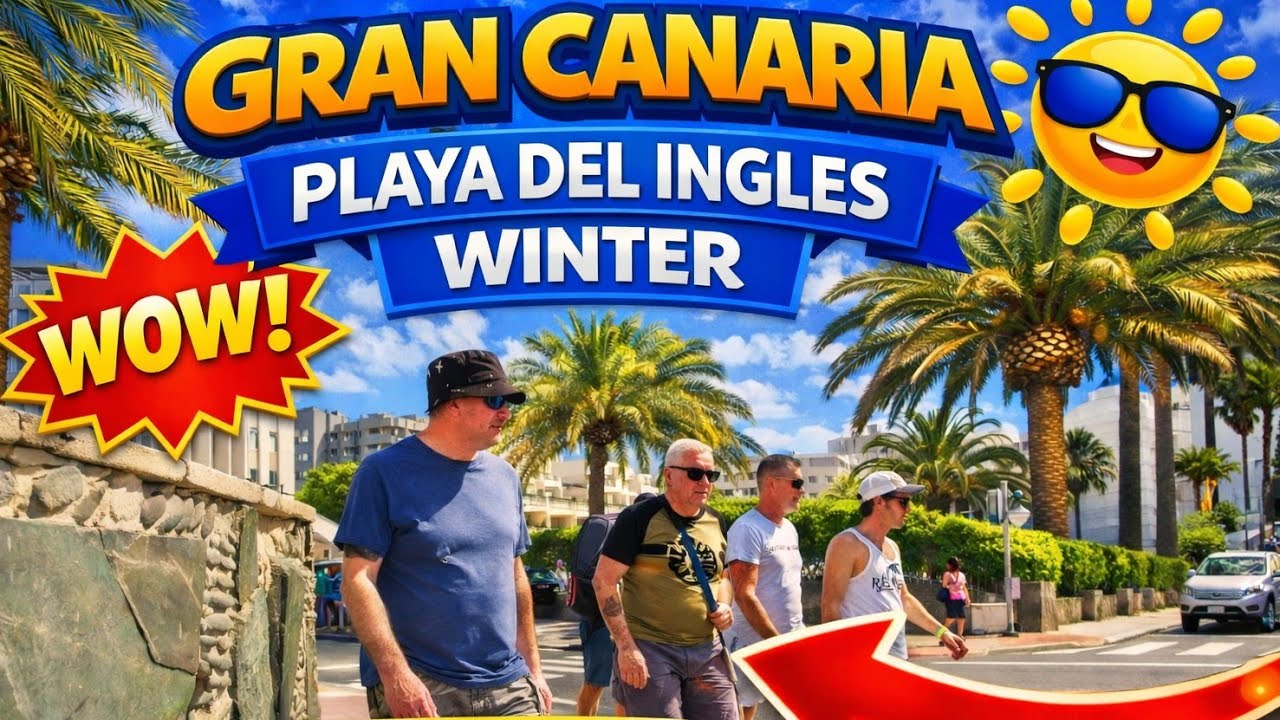 Gran Canaria Winter Playa del ingles l February 