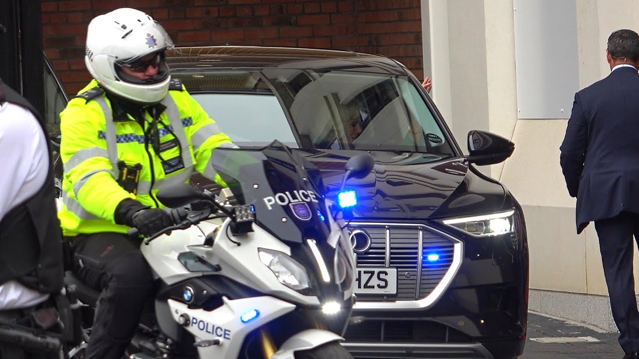 SEG escort The Prince of Wales and The Duchess of Cornwall from The Oval cricket ground