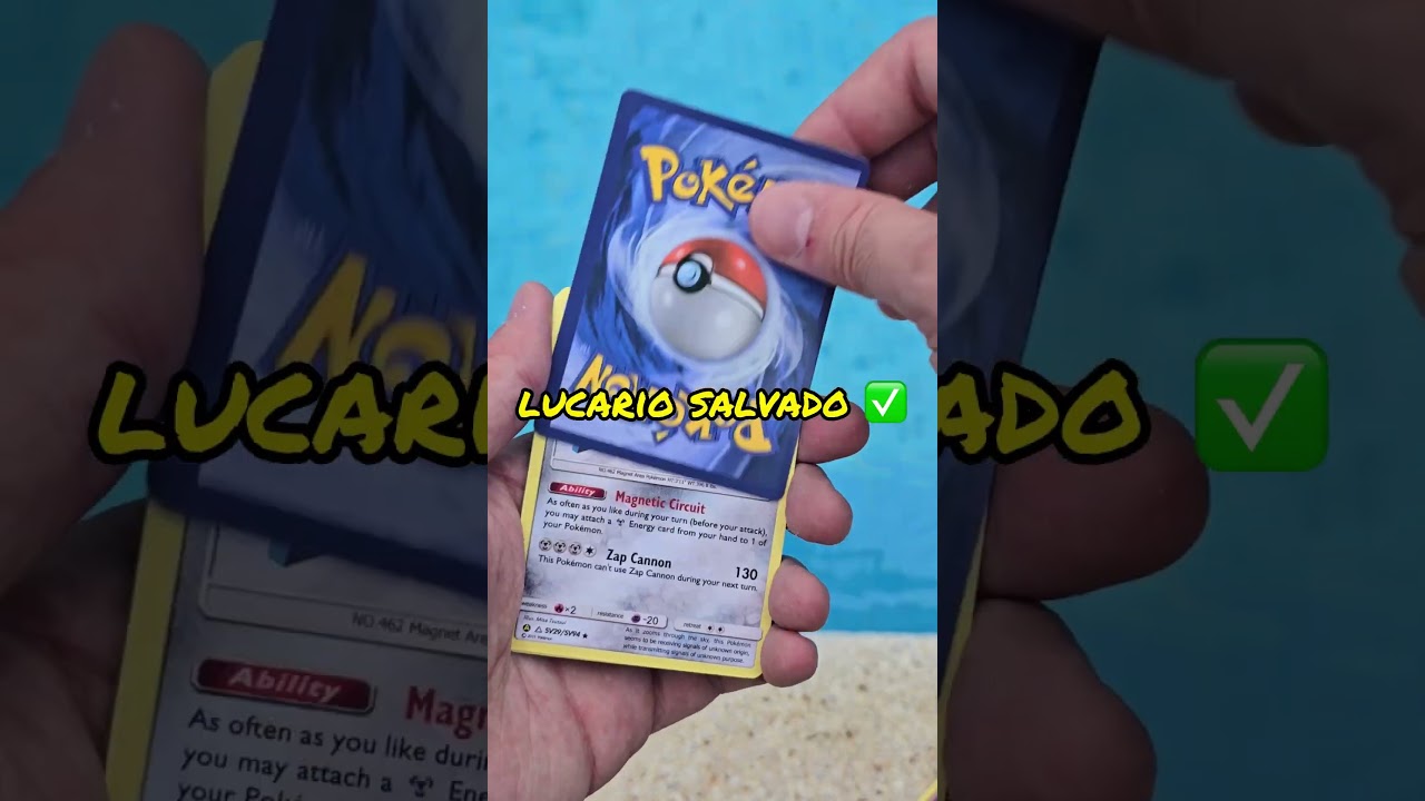 Tirando cartas Pok&eacute;mon AL MAR!! 🌊 (Abrimos un sobre de Shinys...) ✨