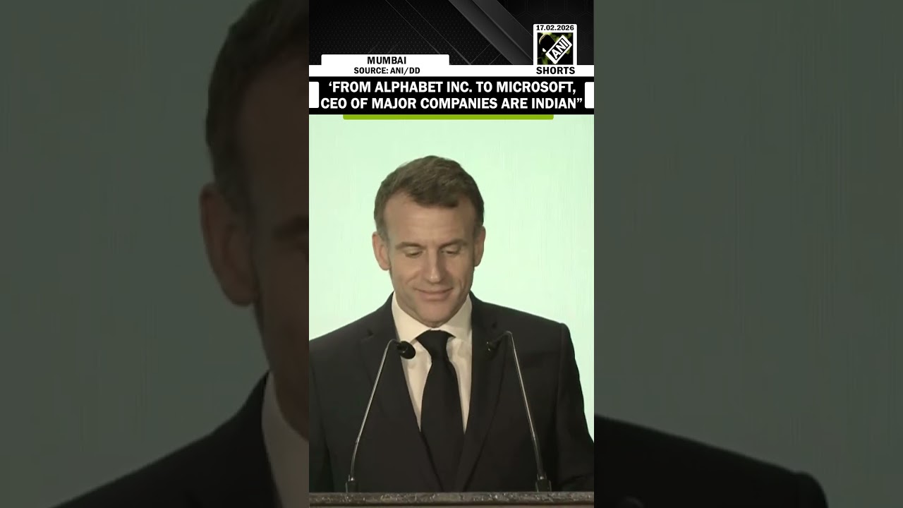 French President Emmanuel Macron shouts out to Indian CEO of Major tech giants around the world