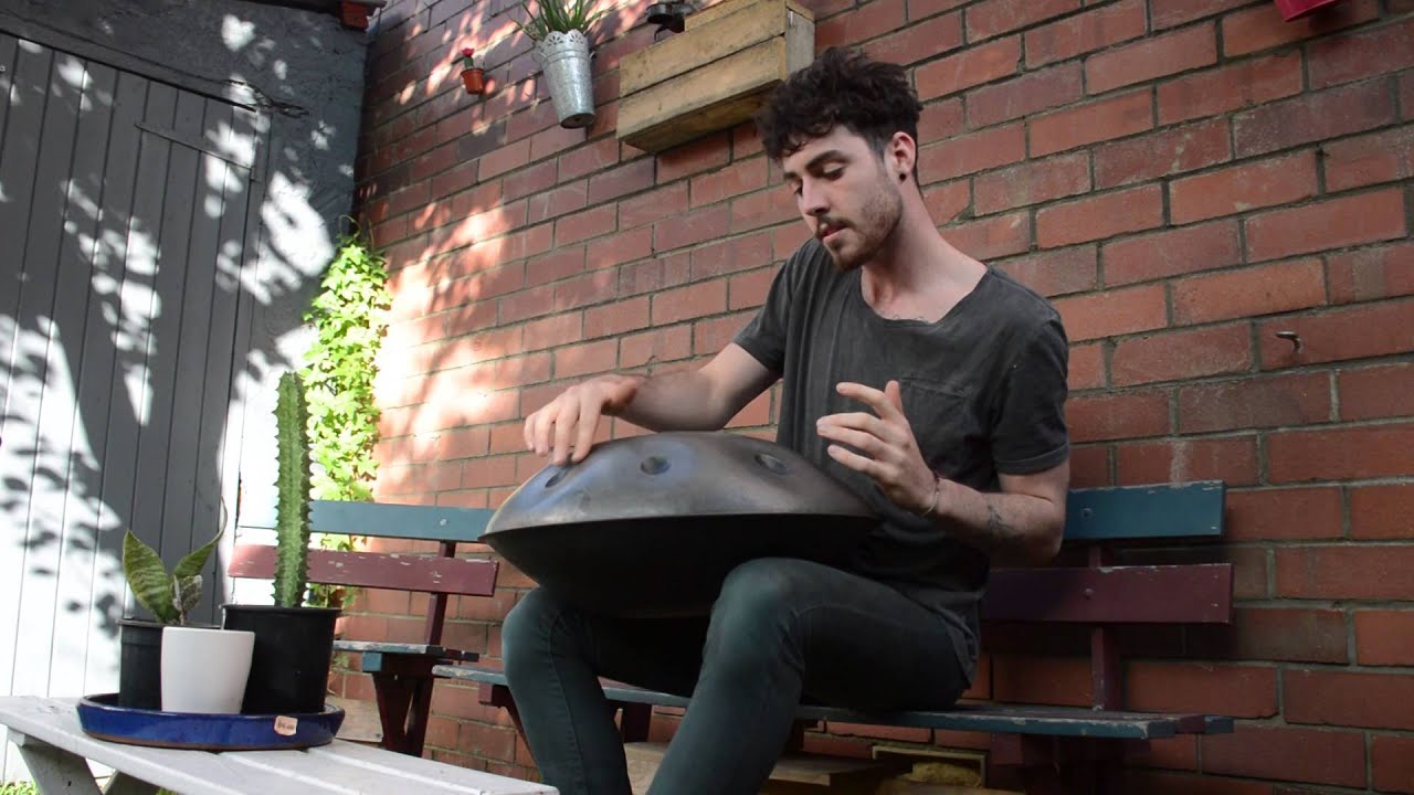Handpan playing - Handpan playing instrument by Sam Maher