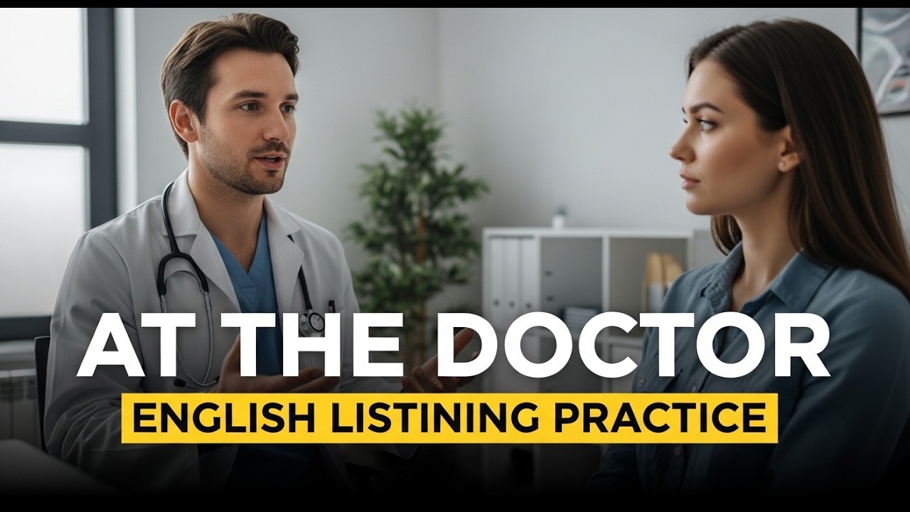At the Doctor—English Listening Practice (Real-Life Conversation ESL)