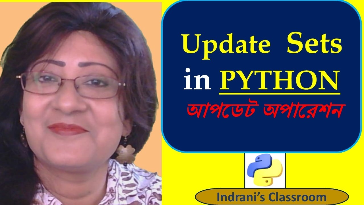Update of Sets in Python | Update Operator and Method explained | for Beginners