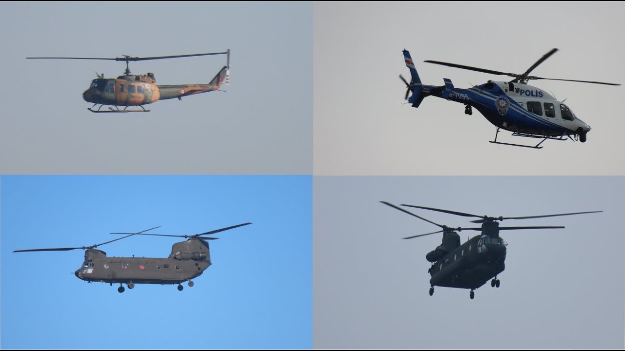 HELİCOPTER SPOTTING #1 2025 Ocak'ta Türk Askeri Helikopterlerin Geçişi ( UH-1, UH-60, CH-47...)