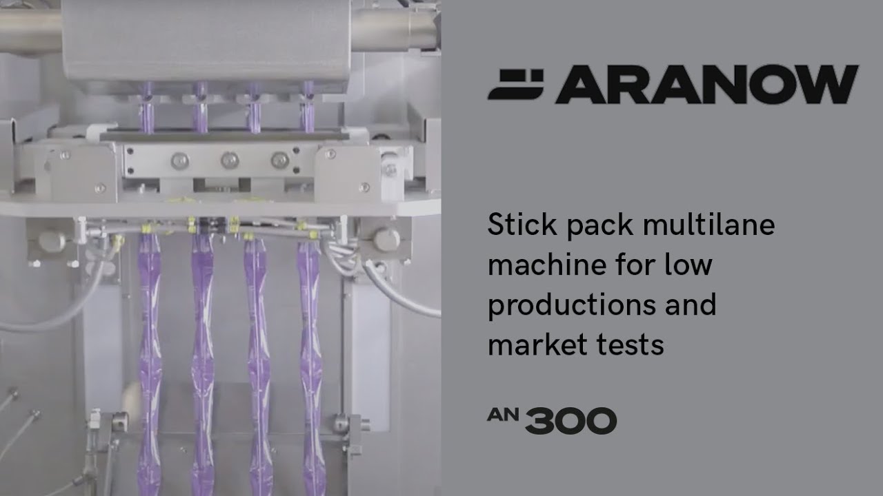 Stick pack multilane machine for low productions and market tests | an300