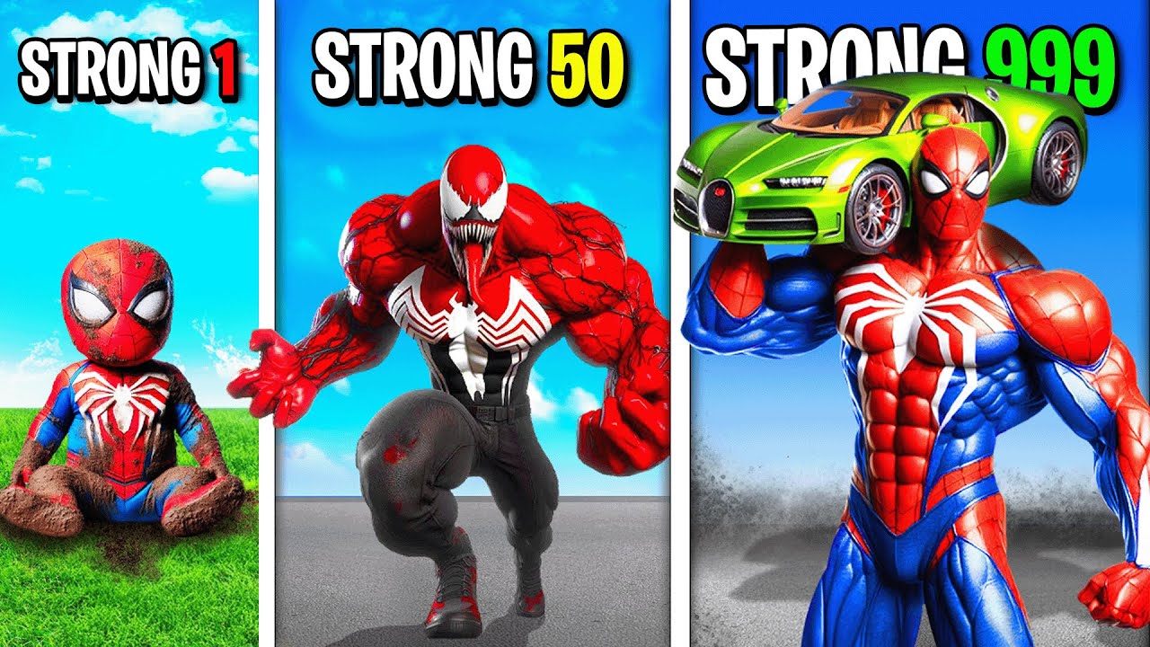 Upgrading SPIDERMAN to STRONGEST EVER in GTA