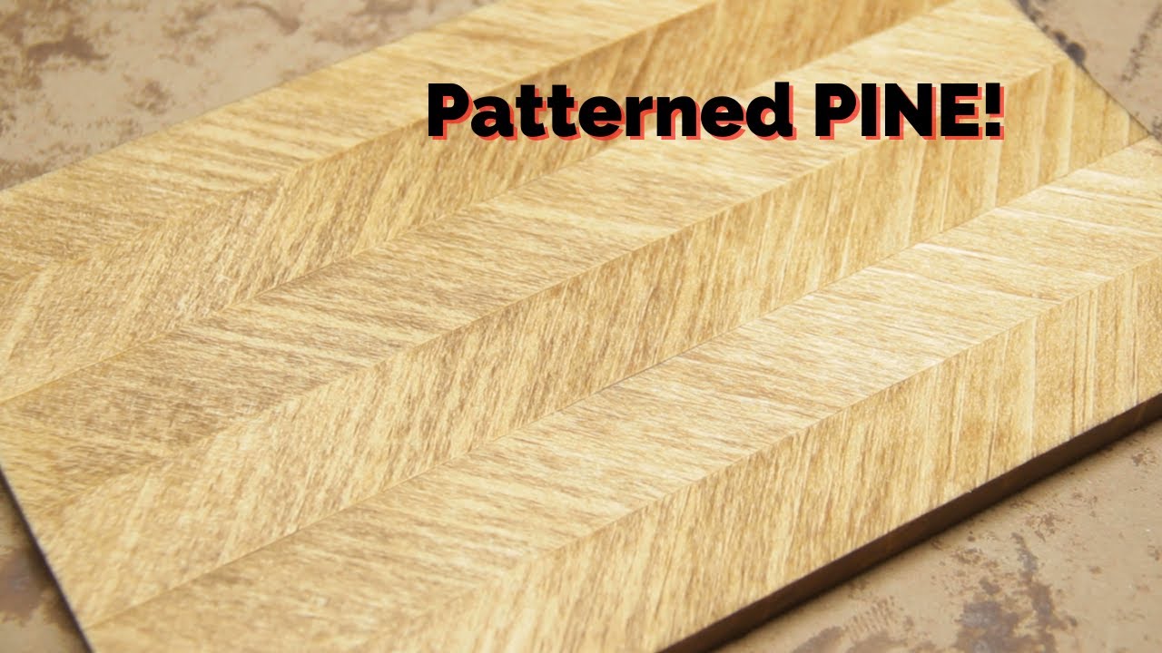 Patterned  pine + plywood but NOT WHAT YOU THINK!