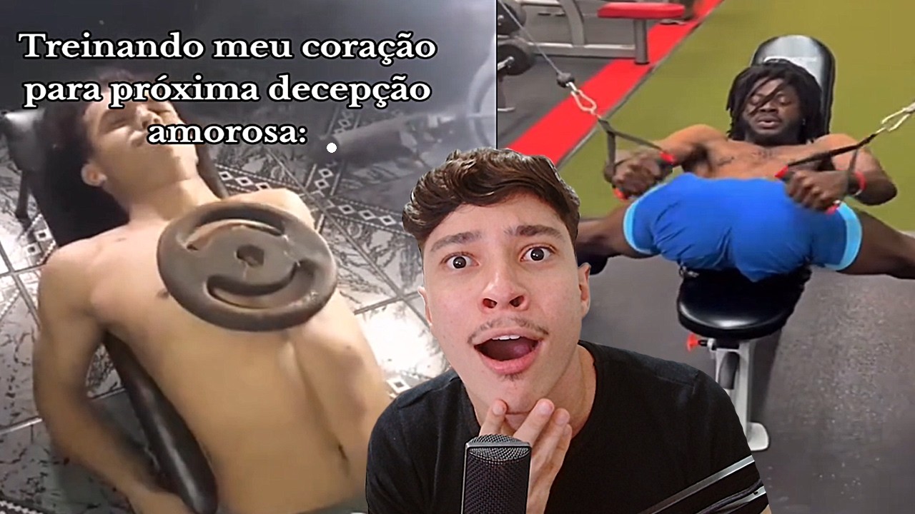 pessoas passando vergonha na academia