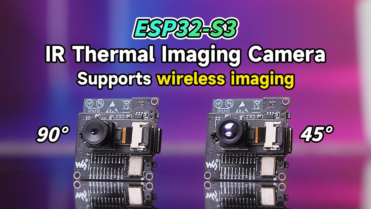 ESP32-S3 IR Thermal Imaging Camera Module, Type-C Port, 80&times;62 Pixels, Options for 45&deg; / 90&deg; FOV