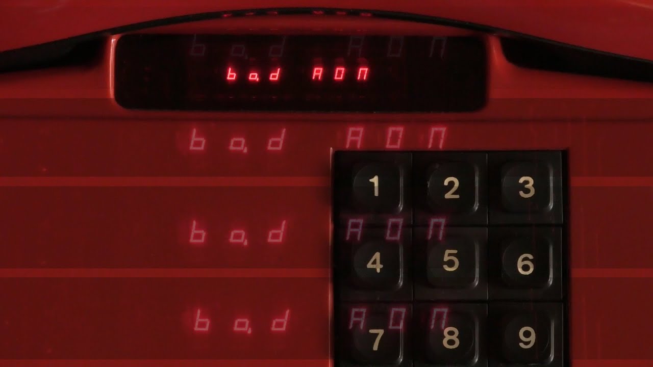BAD AON - Bad Apple on four old phones with 7-segment displays