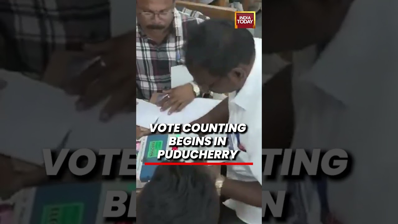 Puducherry Elections 2026: EVM Vote Counting Begins at Counting Centre #puducherry #electionresults
