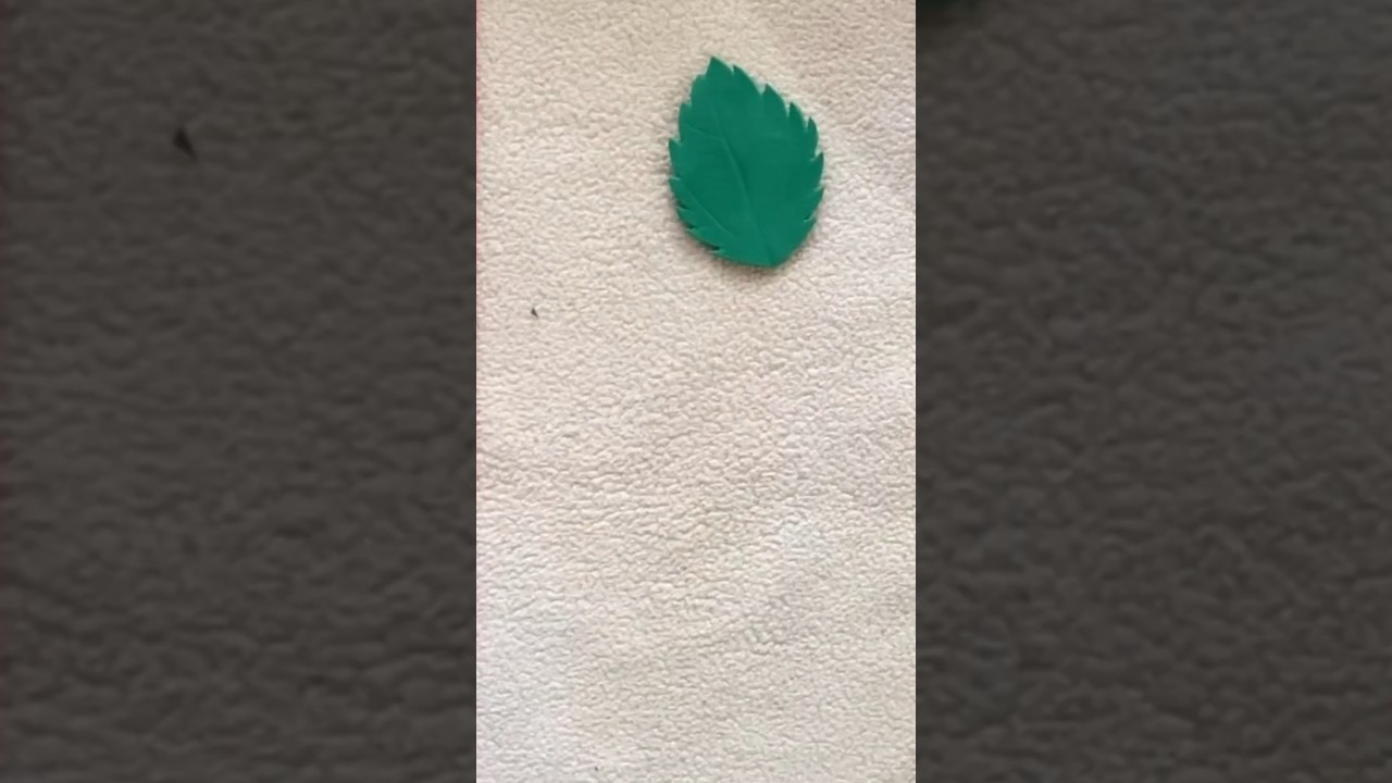 Leaves making using foam
