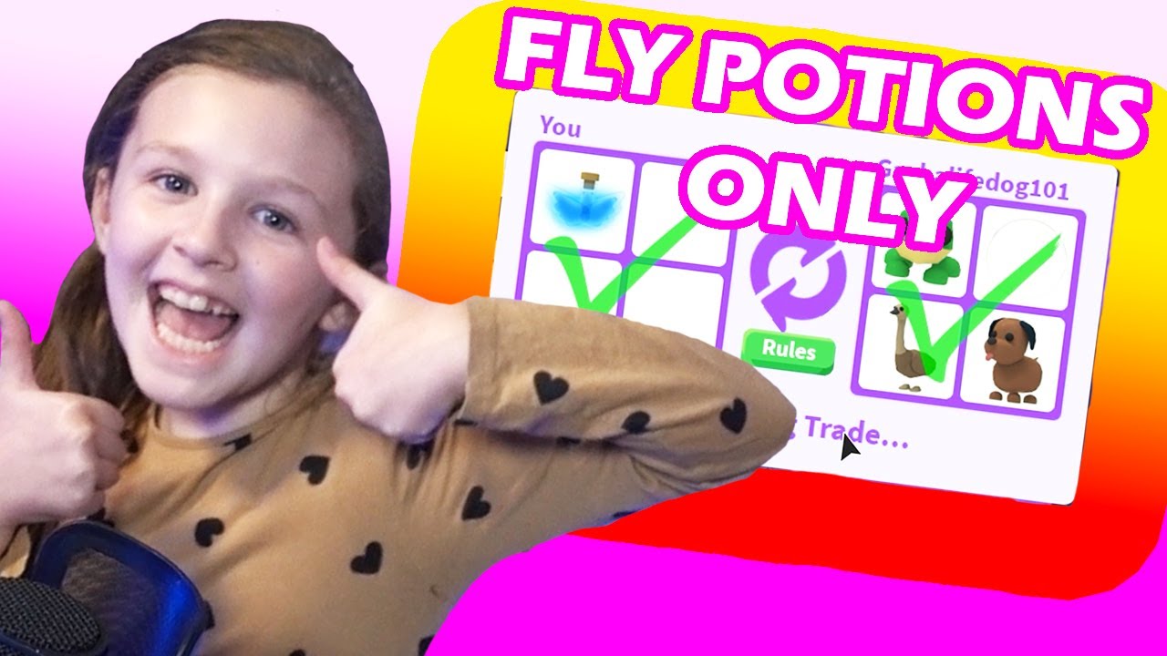 TRADING ONLY FLYING POTIONS for WHATEVER YOU WANT! Adopt Me! Roblox