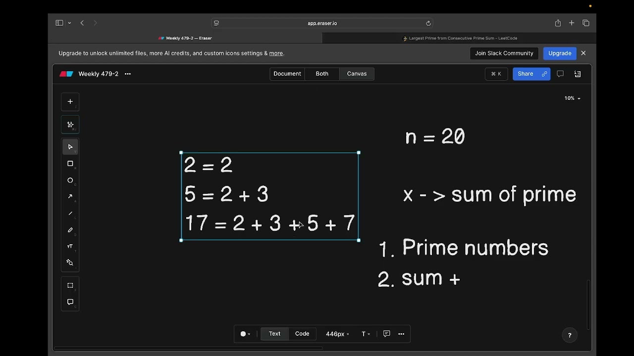 LeetCode 3770 – Largest Prime from Consecutive Prime Sum | Optimized Prime Prefix Logic