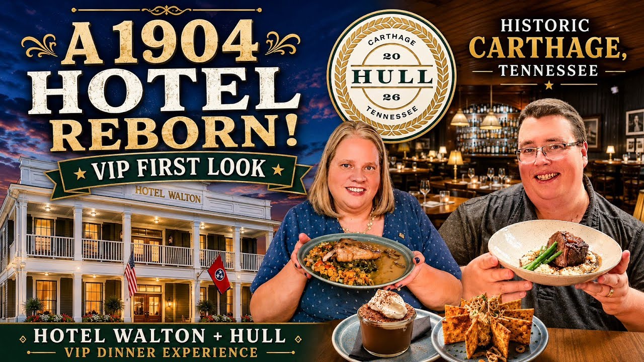 Go Inside a 1904 Hotel Reborn! Hotel Walton + Restaurant Hull VIP First Look | Carthage, Tennessee