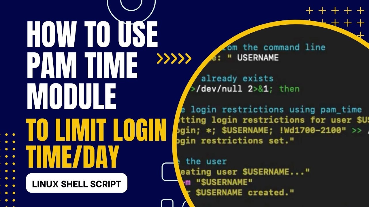 Using the PAM Time module to restrict user logins based on time/day of the week in Linux