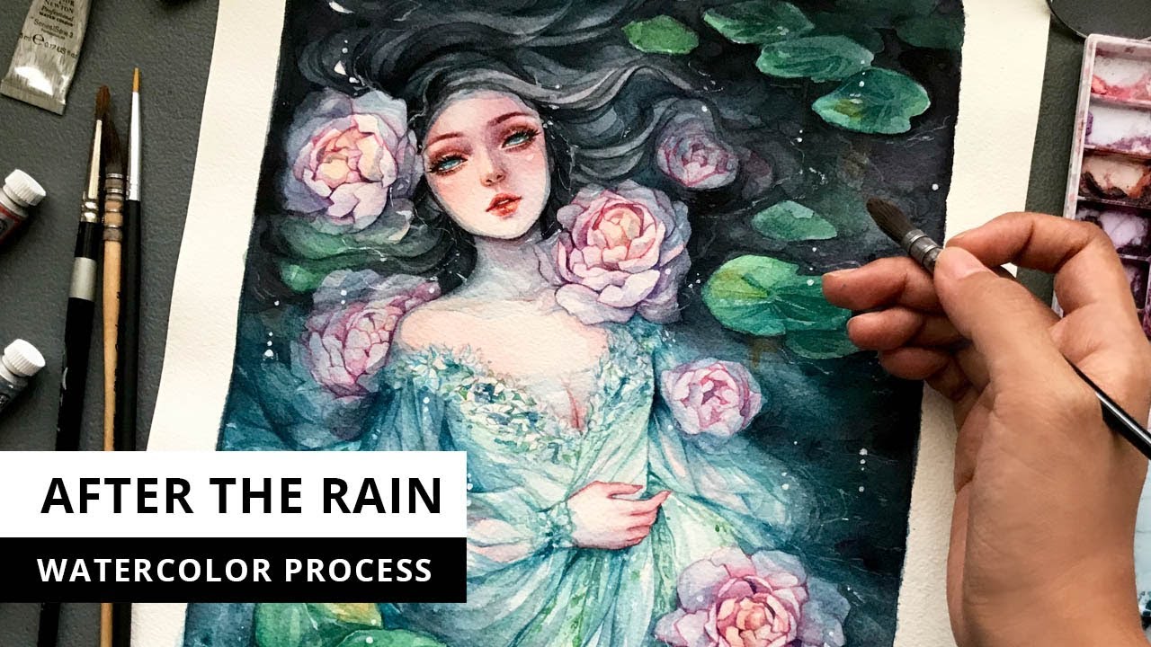 After The Rain | Watercolor Process