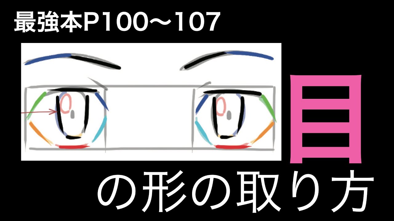 【最強本解説】「目」の形の取り方！！p 100〜107