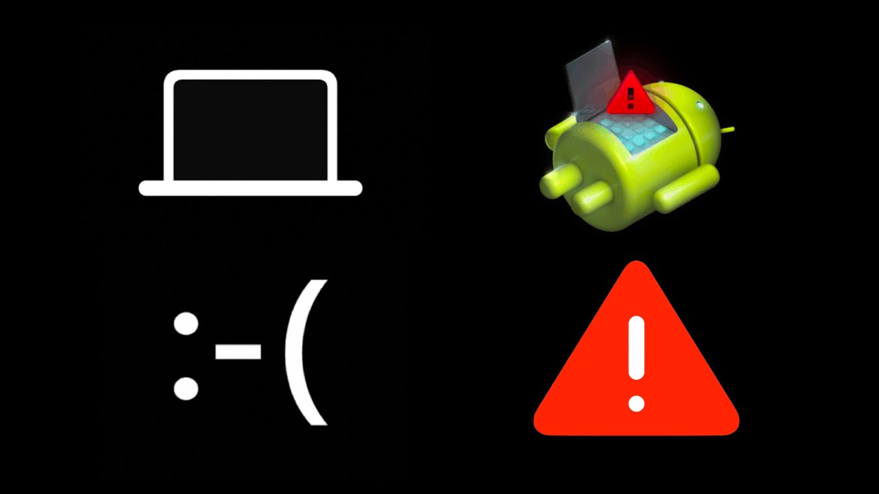 Iconic Smartphone System Errors (iOS, Android, Windows)