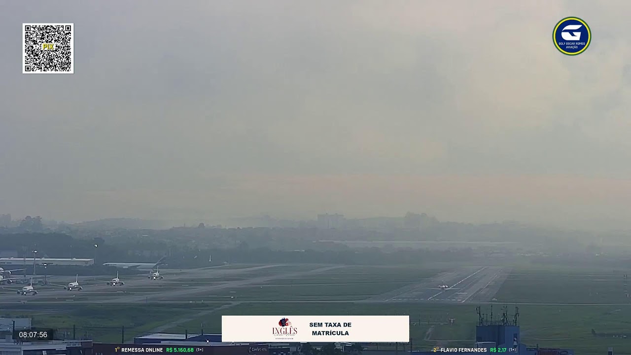 SBGR 10L LIVE - Aeroporto Internacional de São Paulo AO VIVO - GRU Airport - 22/02 Noite
