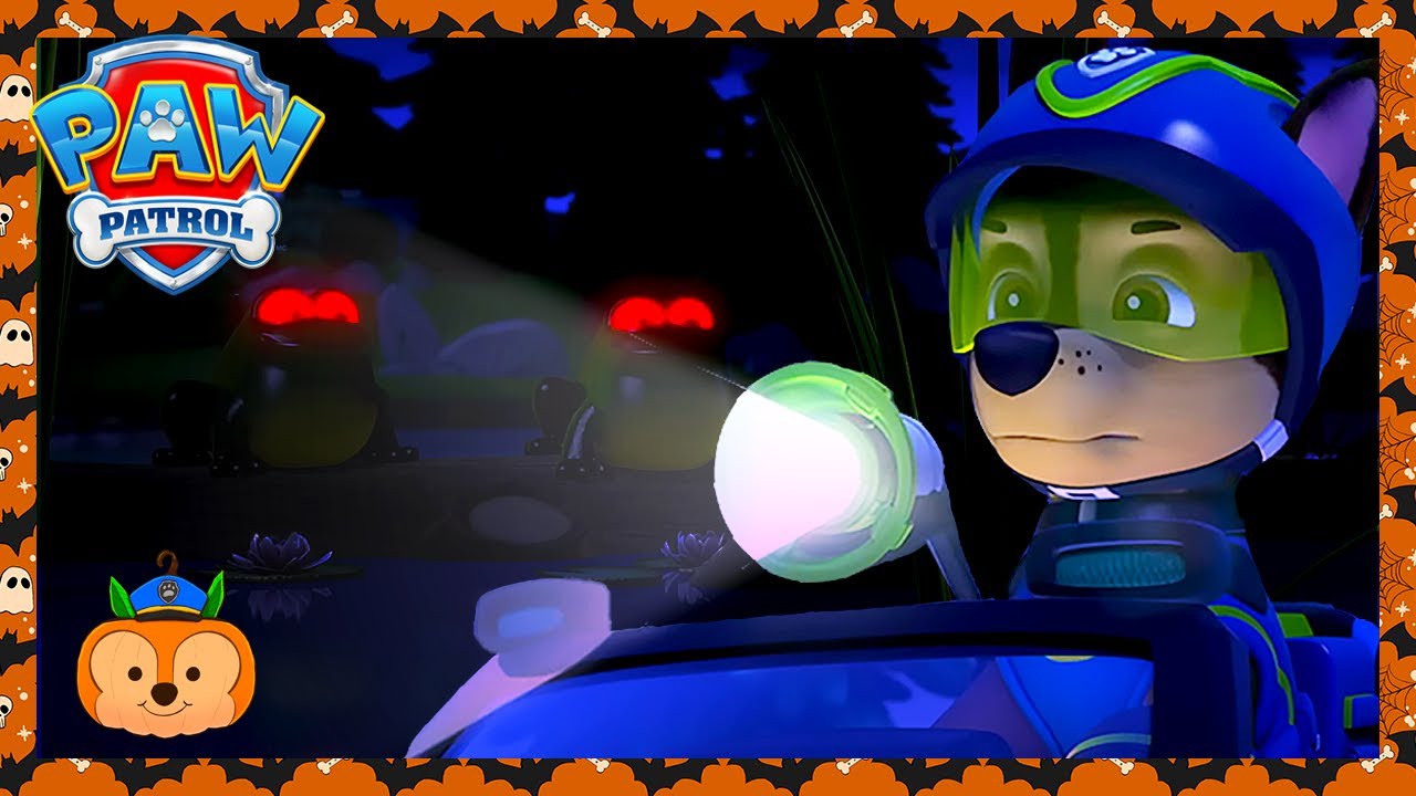 Chase's Frog Pond! 🐸 - PAW Patrol Halloween Special - Cartoons for Kids