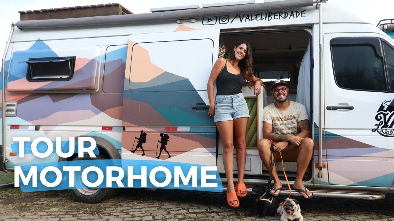 TOUR PELO MOTORHOME SPRINTER MAIS ESPAÇOSO QUE VOCÊ JÁ VIU! | Com bolha expansora e DOIS cachorros