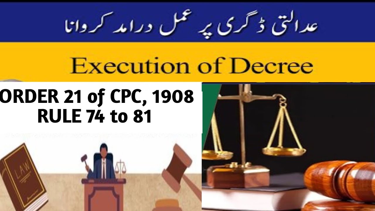 ORDER 21 of CPC, 1908 I EXECUTION OF DECREE & ORDERS I RULE 73 to 81 I SALE OF MOVEABLE PROPERTY