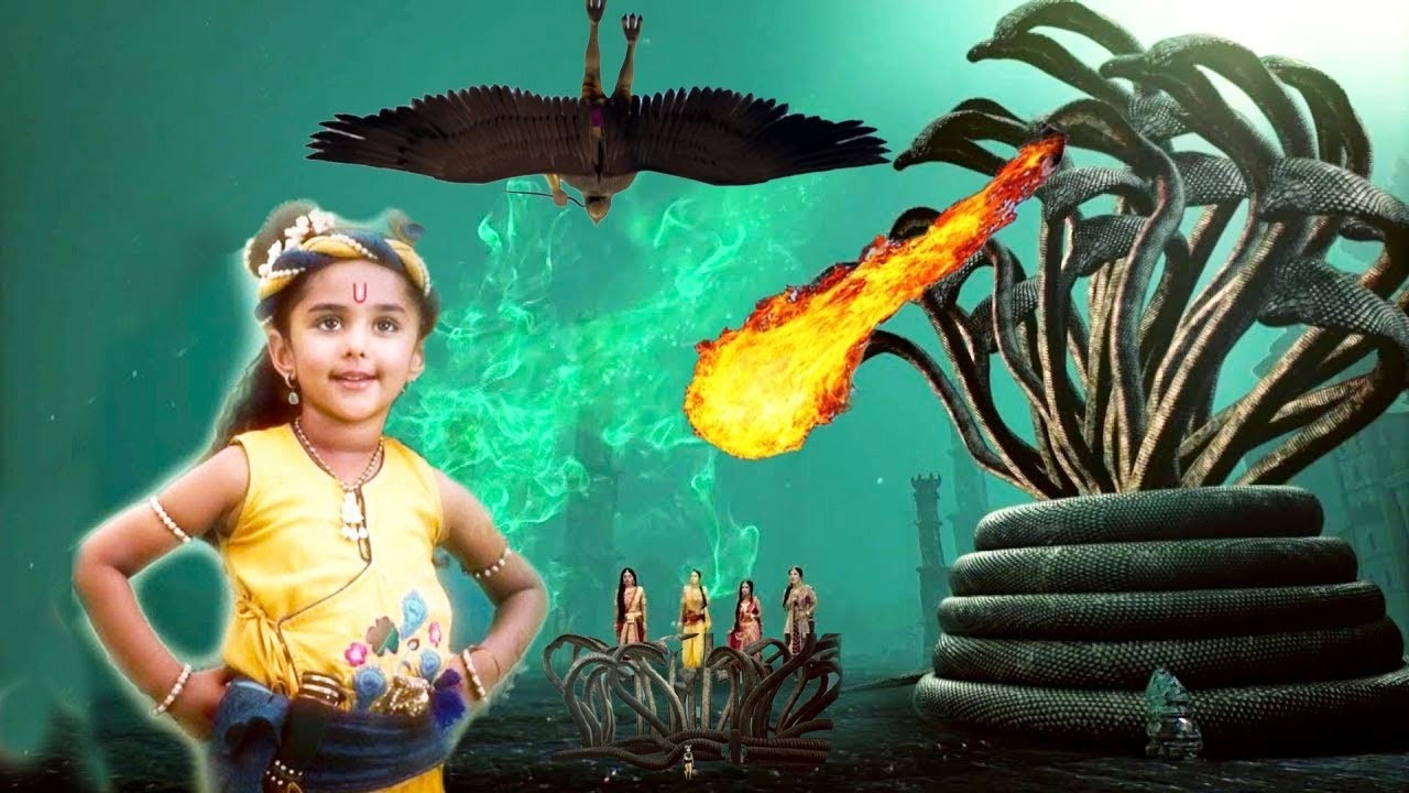 कालिया नाग बन गया बाल कृष्ण के लिए खिलौना 😮 | Powerful Krishna Leela
