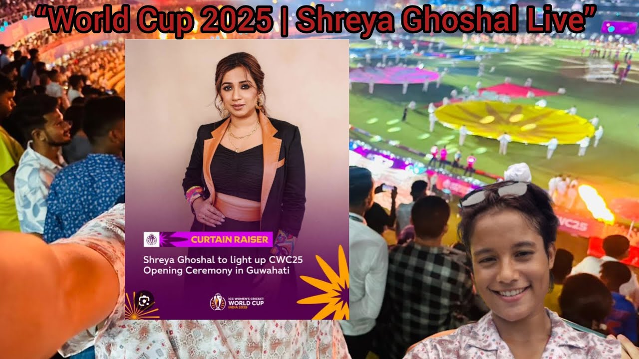 “Shreya Ghoshal’s Magical Performance | ICC World Cup 2025 Opening Ceremony | Guwahati”
