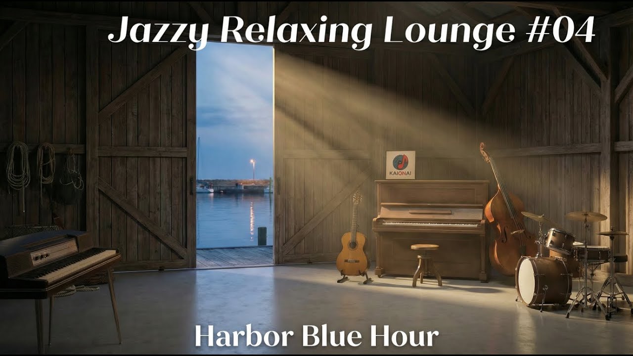 Jazzy Relaxing Lounge #04 Harbor Blue Hour | Smooth Jazz Ambience for Work, Study & Relax