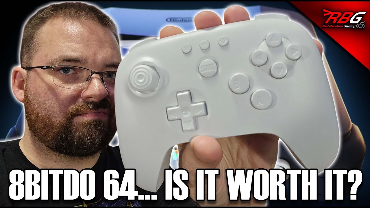 8BitDo 64 Bluetooth Controller Unboxing, How to Update & Gameplay Test for Switch 2