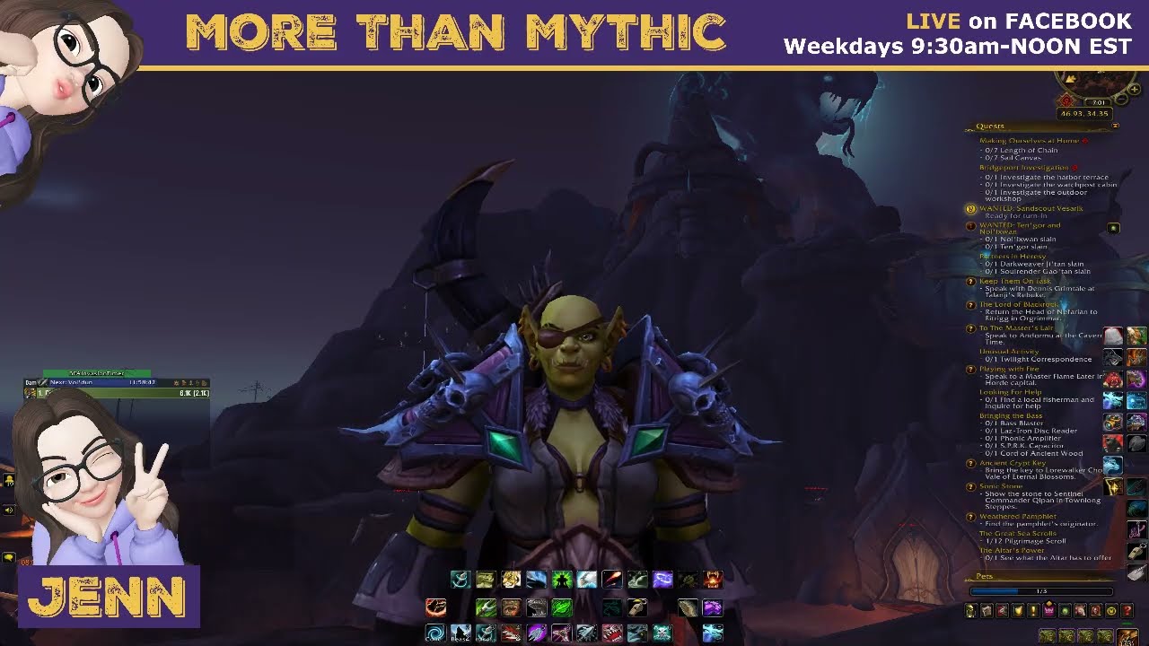 WoW BfA Horde Orc Questing - Voldun, World Quests, Battle Pets