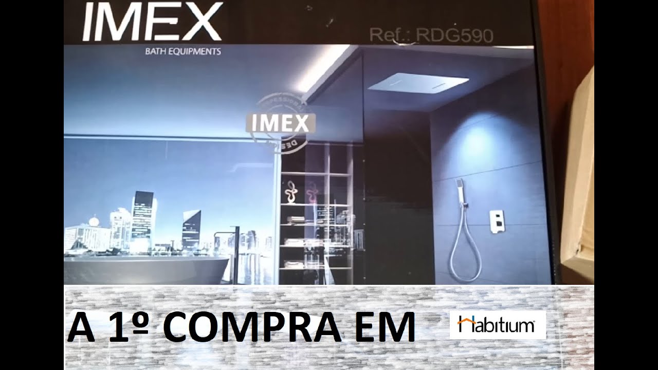 Minha primeira compra em Habitium, unboxing chuveiro e torneira da marca IMEX